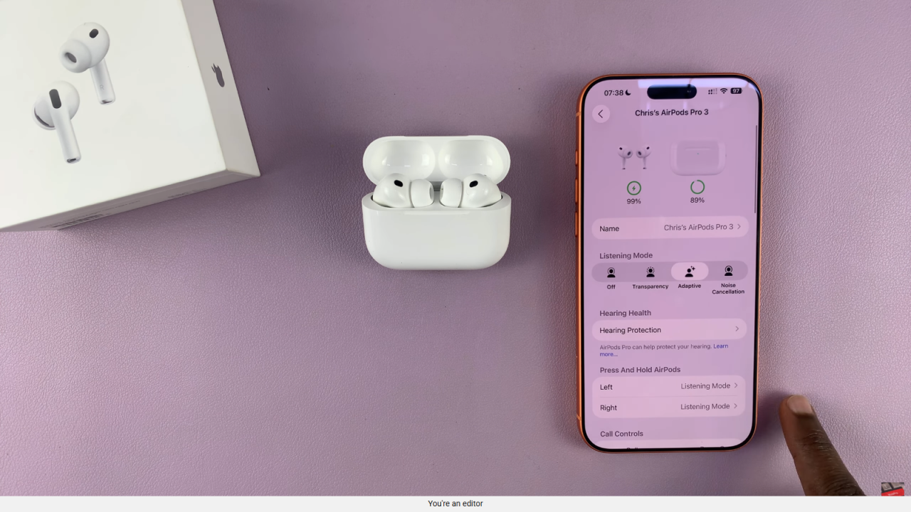 Disable Camera Control On Airpods Pro 3