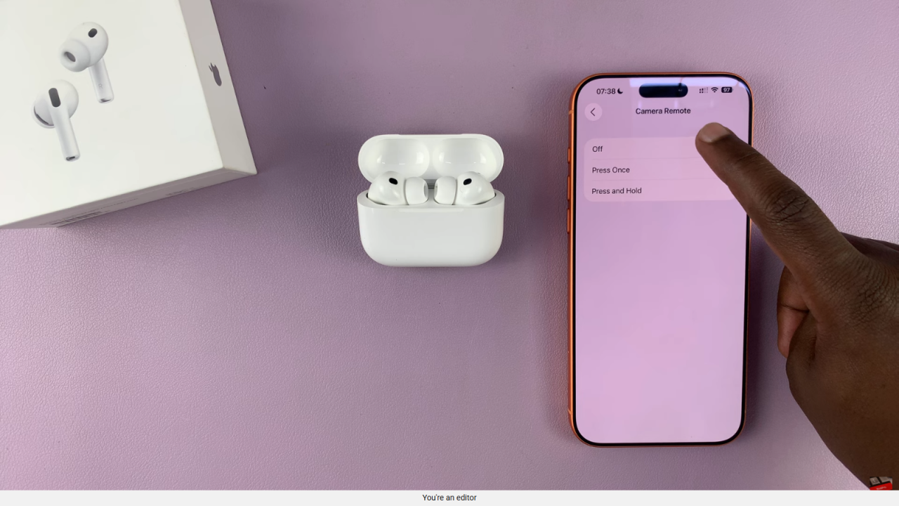 Disable Camera Control On Airpods Pro 3