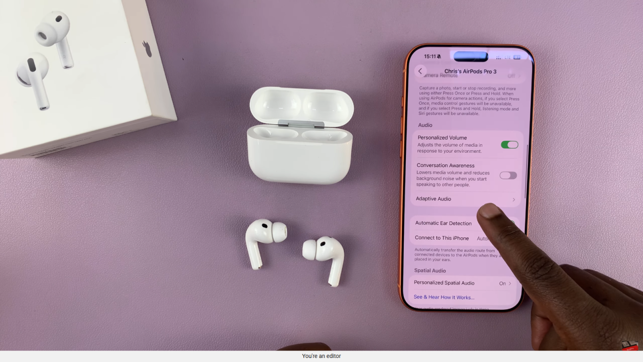 Adjust Adaptive Sound On Airpods Pro 3