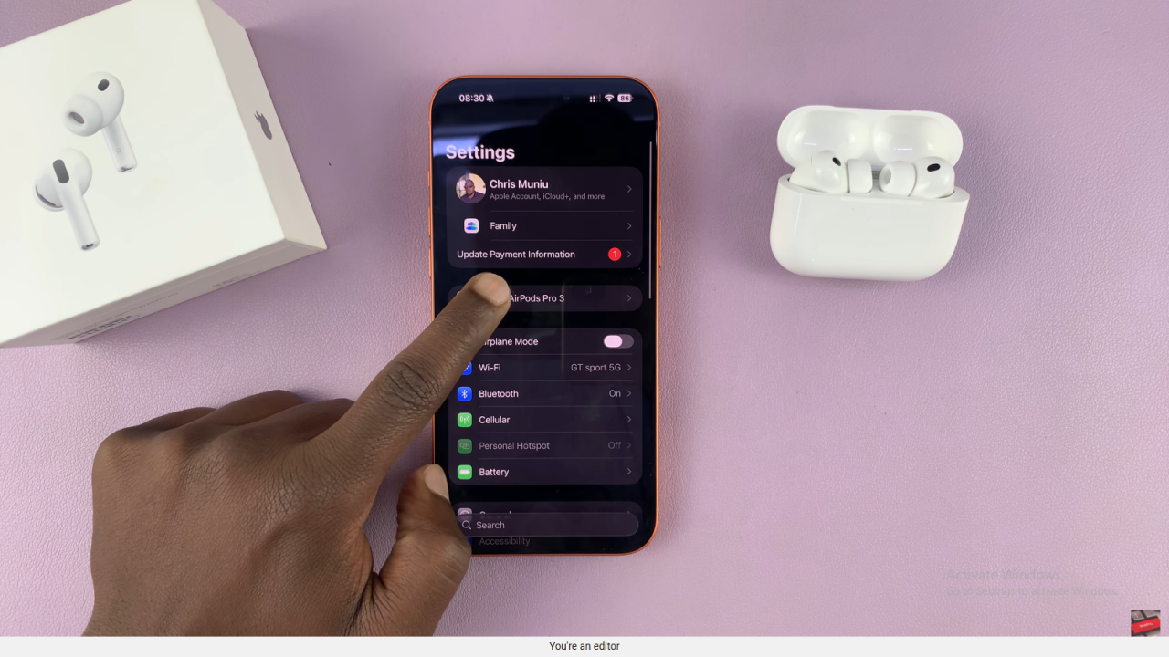 Turn Head Gestures ON / OFF On Airpods 3