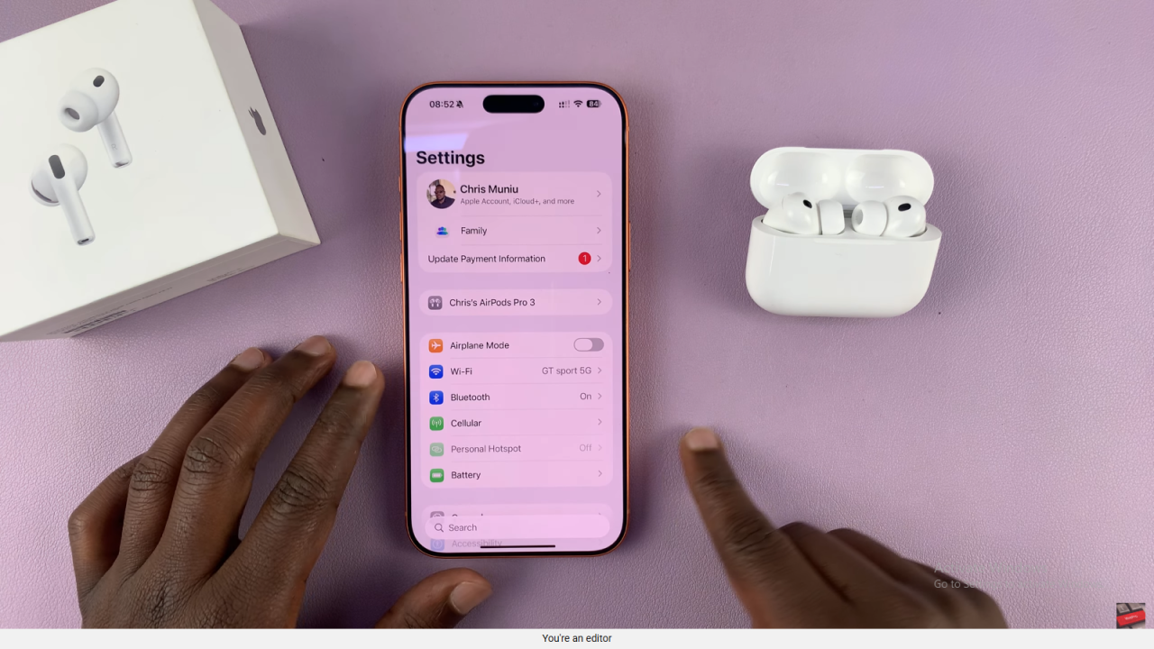 Enable / Disable Volume Swipe Control On Airpods Pro 3