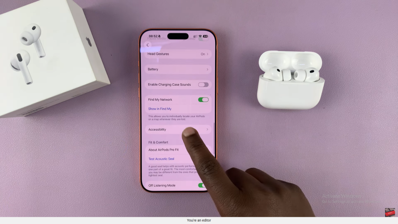 Enable / Disable Volume Swipe Control On Airpods Pro 3