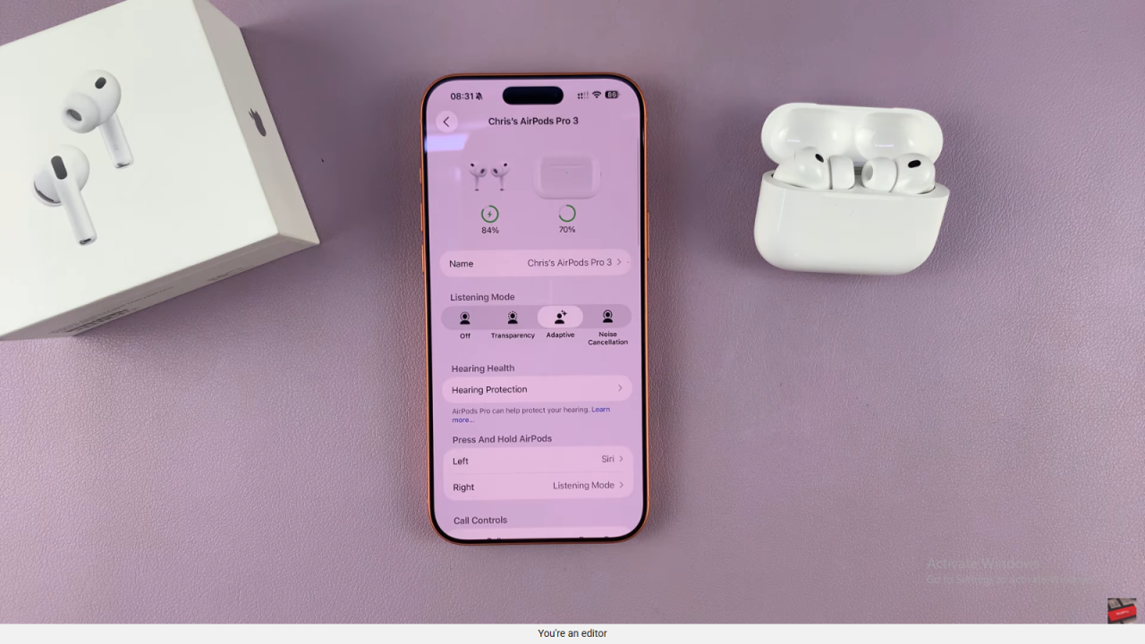 Enable / Disable Optimized Charging On Airpods Pro 3