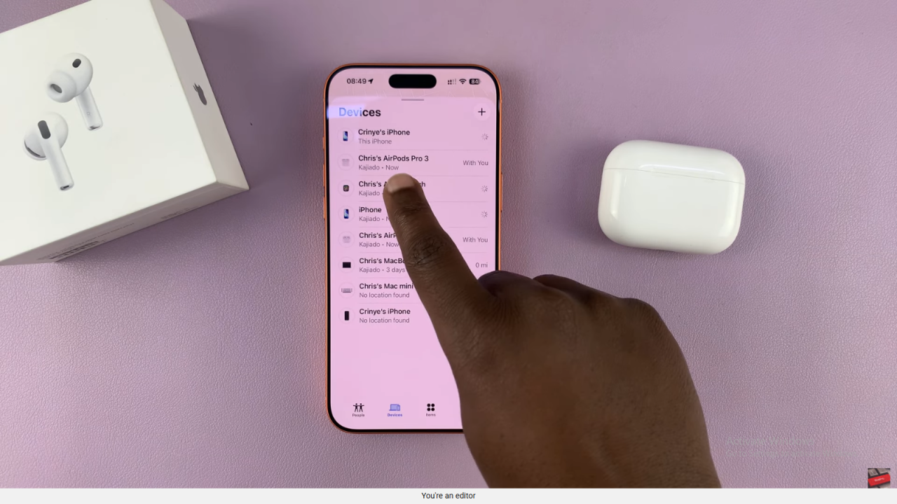 Find Lost / Misplaced Airpods Pro 3