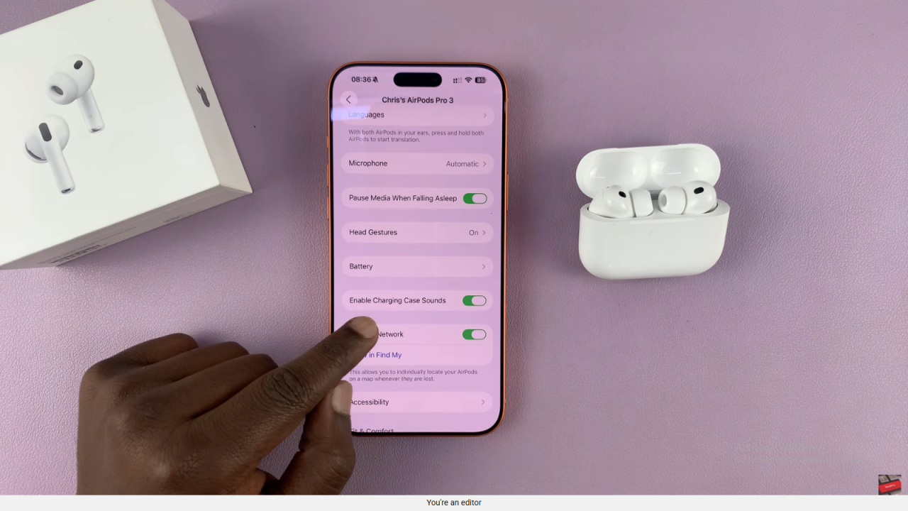 Enable / Disable Charging Case Sounds On AirPods Pro 3
