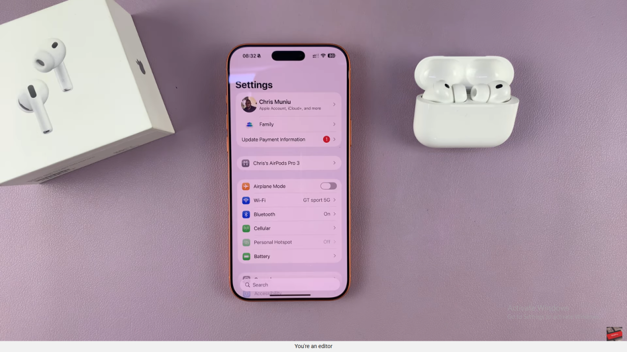 Enable Low Battery (Charging) Alerts Notifications On AirPods Pro 3