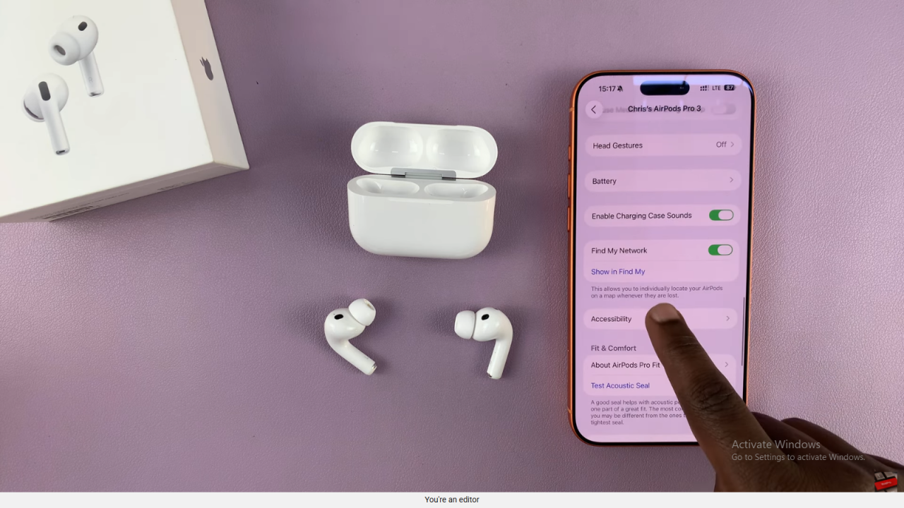 Enable Noise Cancellation With One Ear Bud On Airpods Pro 3