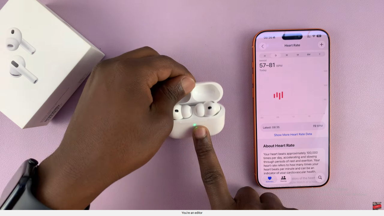 Switch Default Heart Rate Sensor From Apple Watch To Airpods Pro 3?