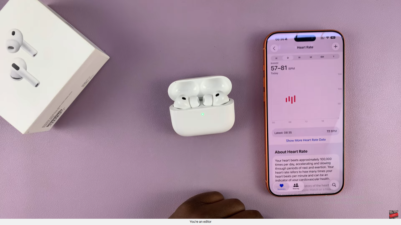 Switch Default Heart Rate Sensor From Apple Watch To Airpods Pro 3?