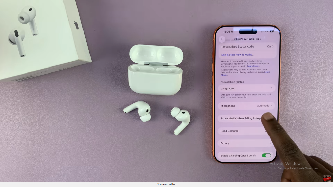 Make Them Automatically Pause Music / Media On Airpods Pro 3 When You're Falling Asleep