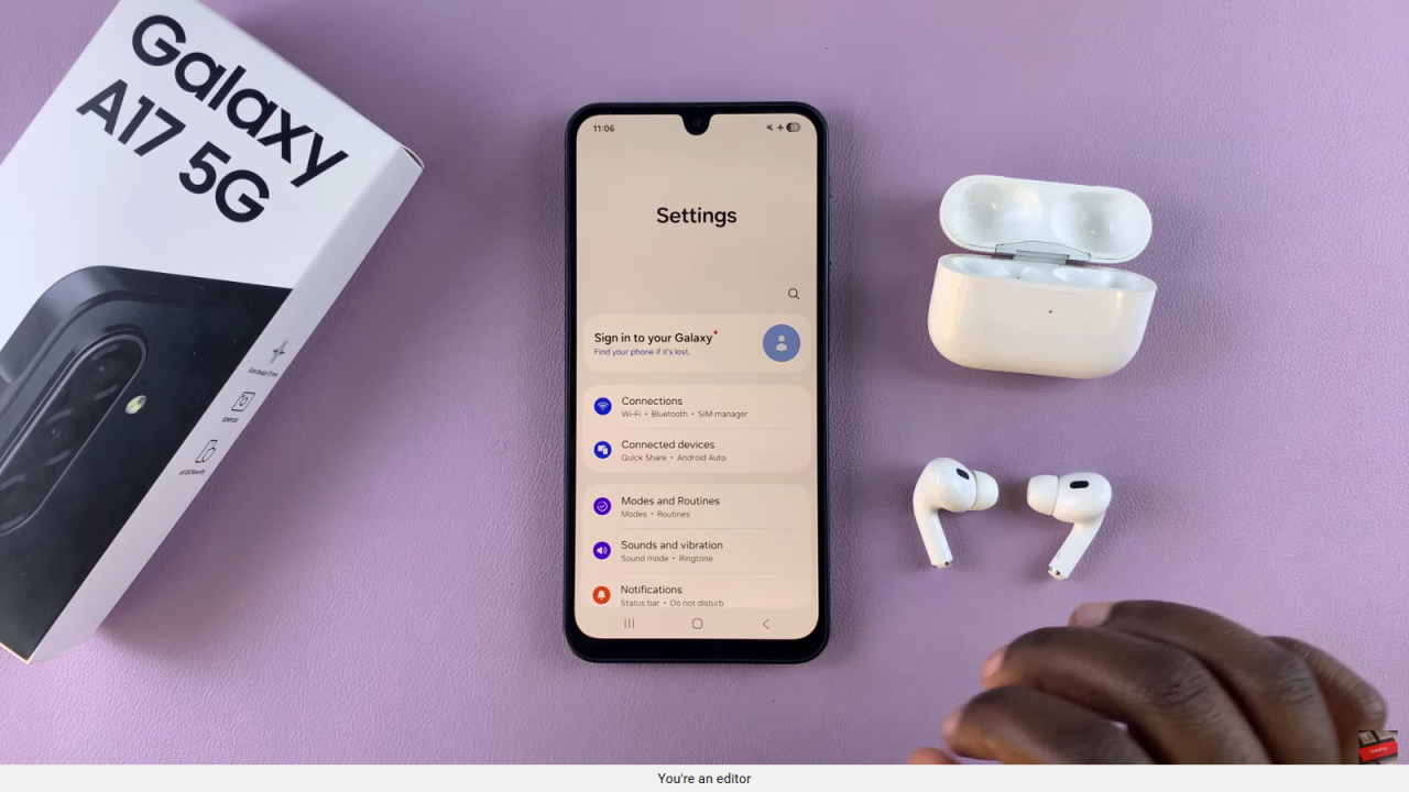 Disconnect & Unpair AirPods From Samsung Galaxy A17 5G
