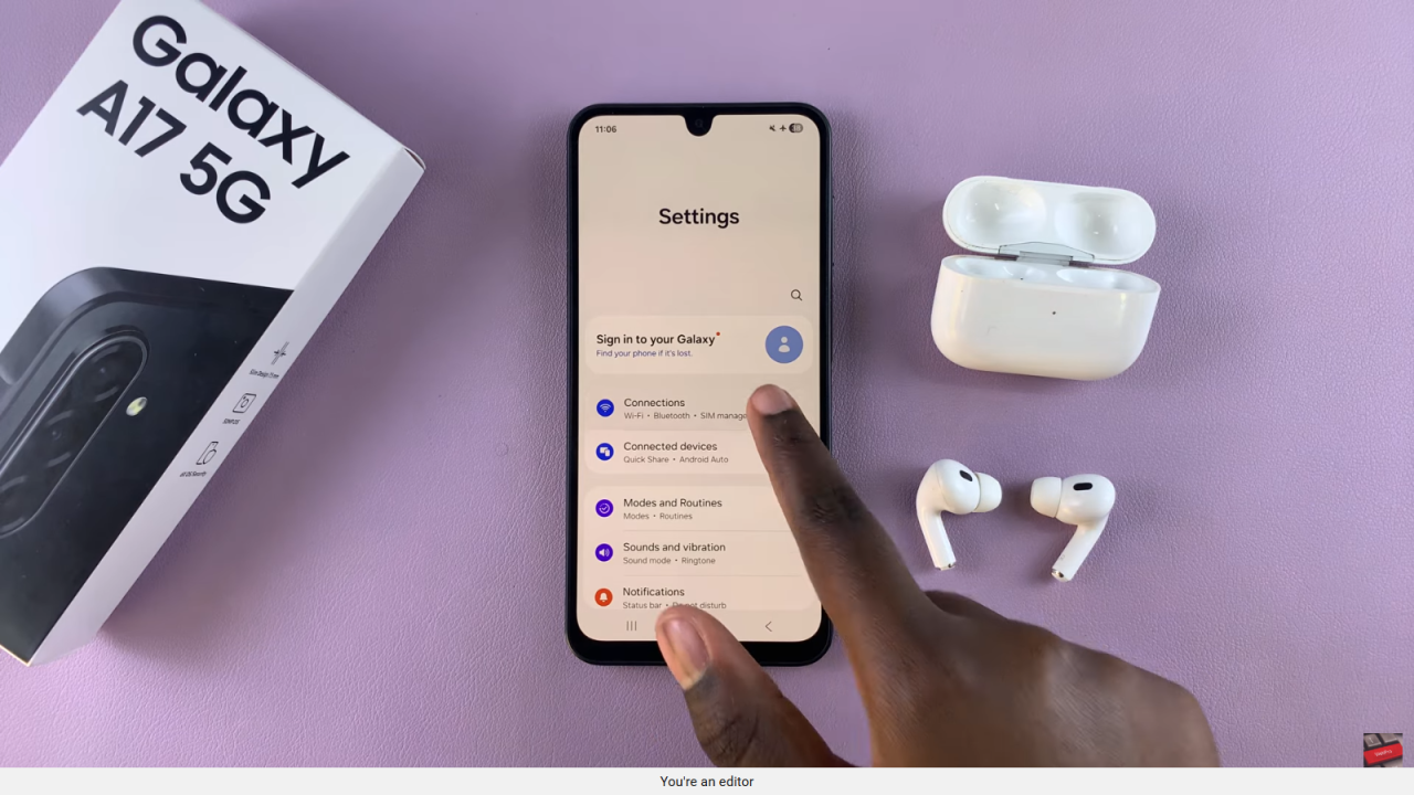 Disconnect & Unpair AirPods From Samsung Galaxy A17 5G
