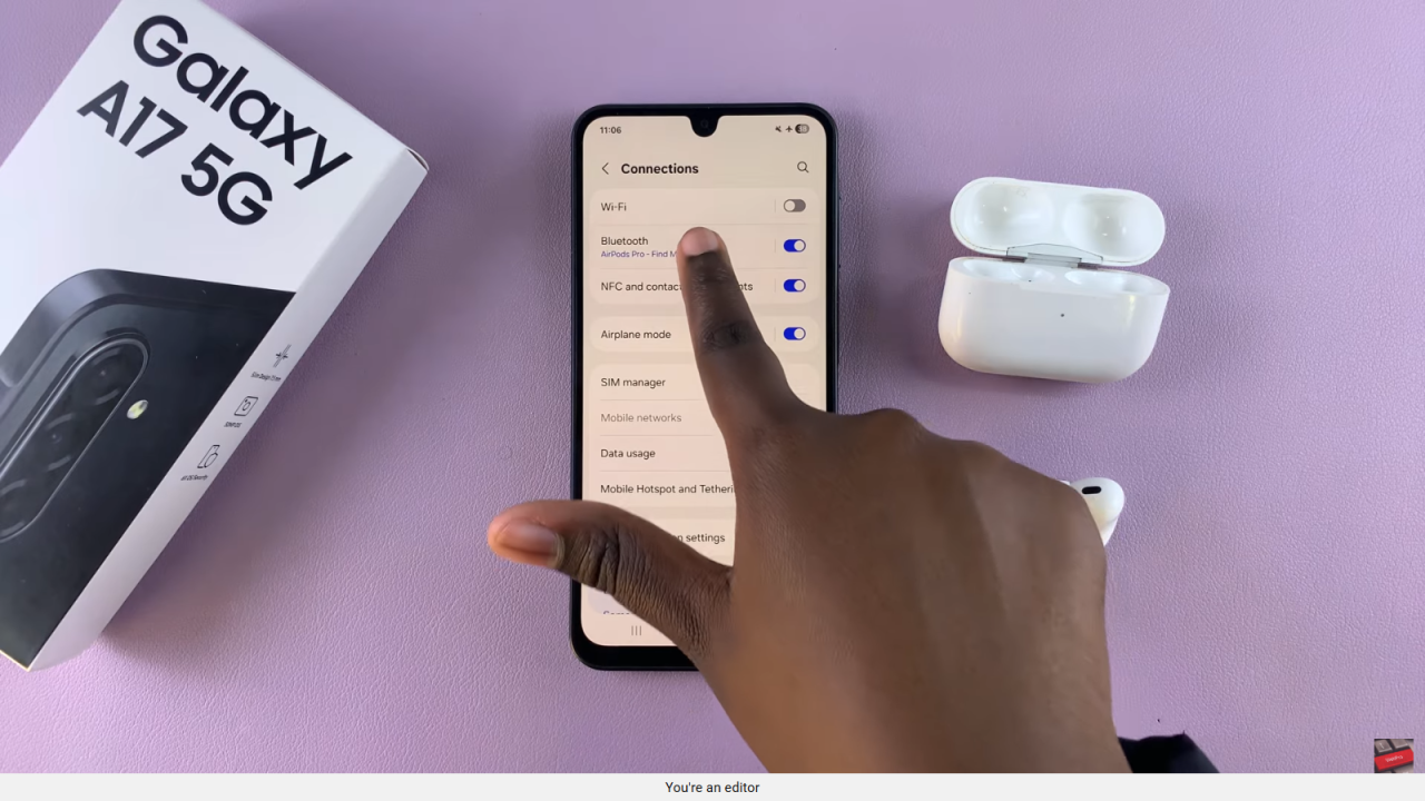 Disconnect & Unpair AirPods From Samsung Galaxy A17 5G