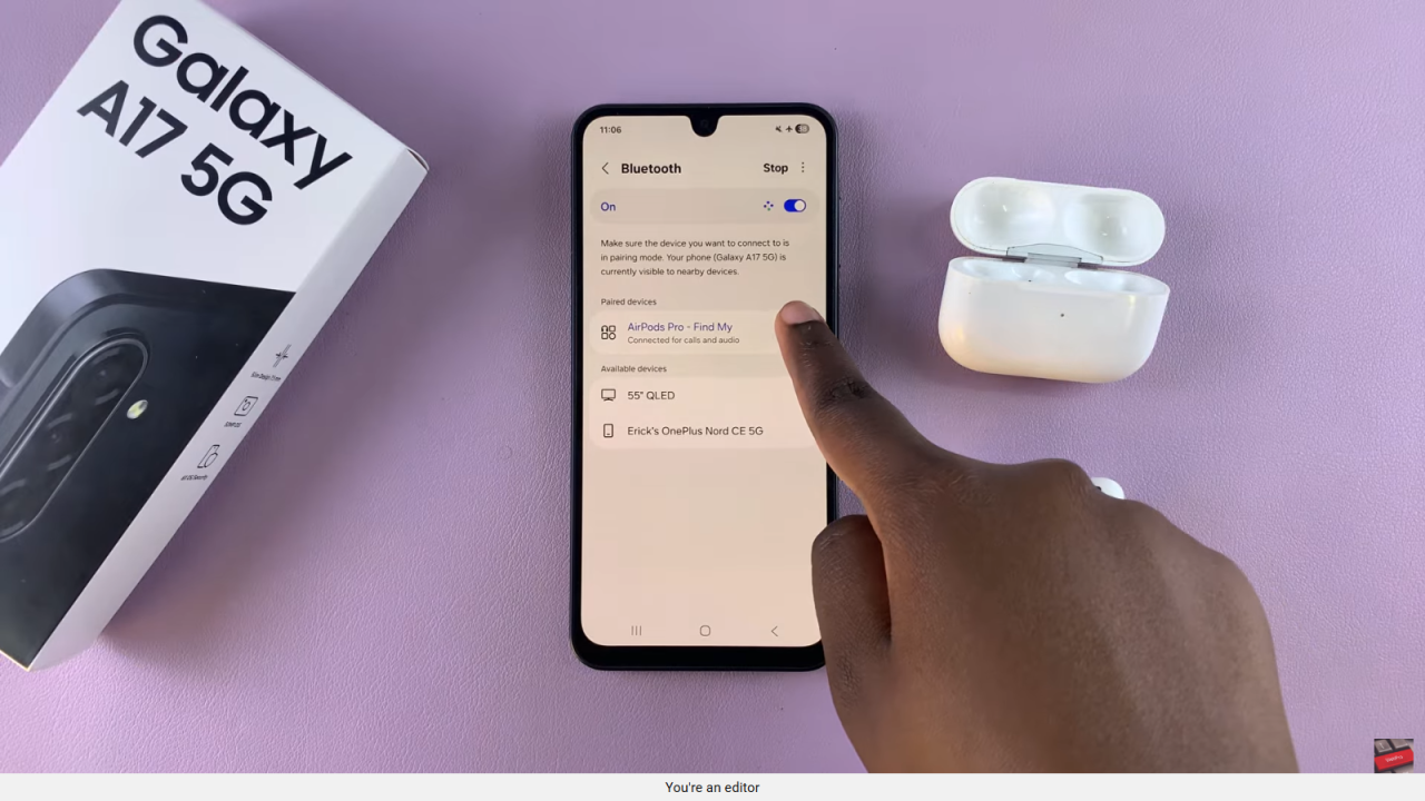 Disconnect & Unpair AirPods From Samsung Galaxy A17 5G