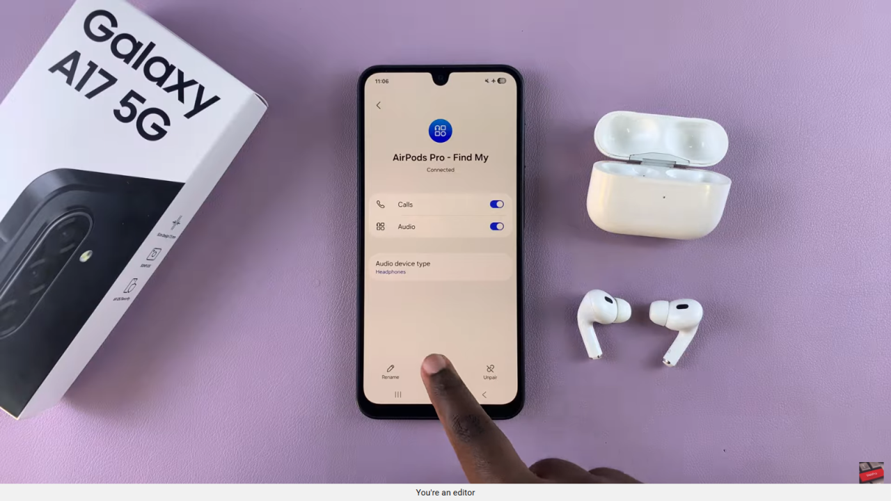 Disconnect & Unpair AirPods From Samsung Galaxy A17 5G