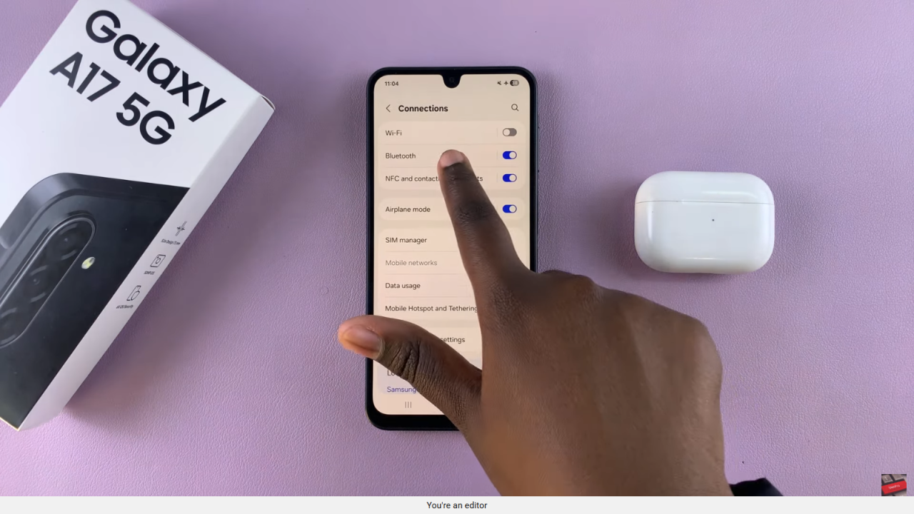 Connect AirPods To Samsung Galaxy A17 5G