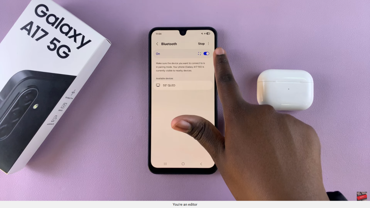 Connect AirPods To Samsung Galaxy A17 5G