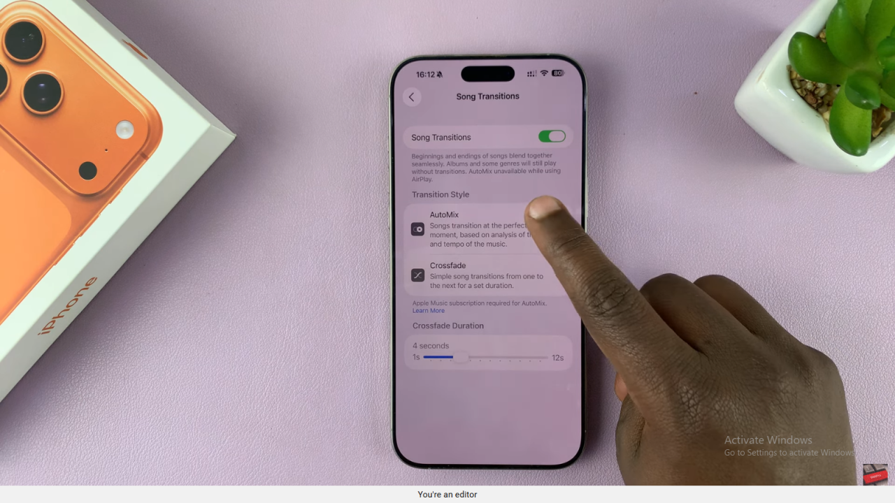 Enable / Disable Automix In Apple Music On iPhone 17 / 17 Pro