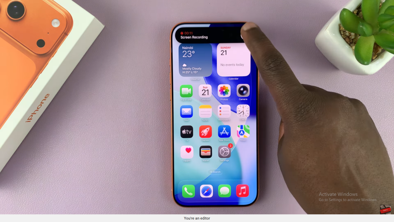 Record Screen On iPhone 17 / 17 Pro