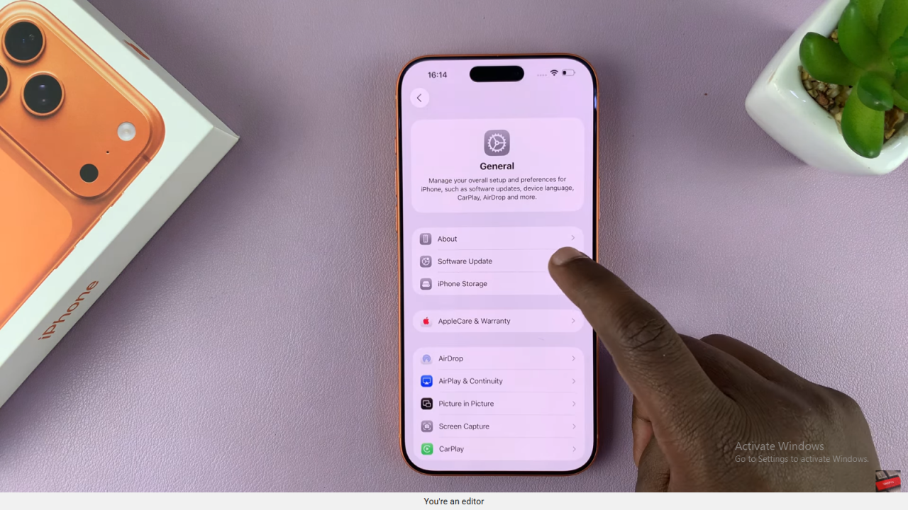 Update iPhone 17 / 17 Pro