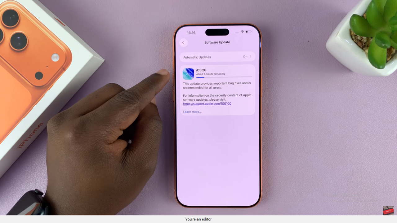 Update iPhone 17 / 17 Pro