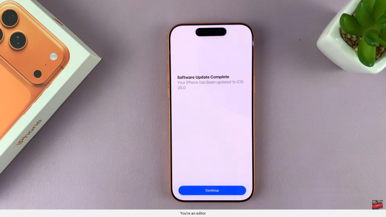 Update iPhone 17 / 17 Pro