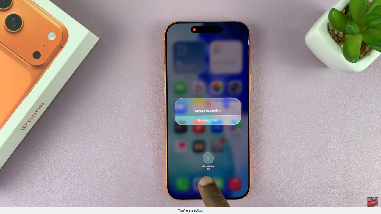 Enable Microphone For Screen Recording On iPhone 17 / 17 Pro