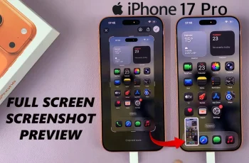 How To Disable Full Screen Preview Screenshots On iPhone 17 / 17 Pro How To Disable Full Screen Preview Screenshots On iPhone 17 / 17 Pro