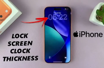 How To Adjust Lock Screen Clock Thickness On iPhone 17 / 17 Pro