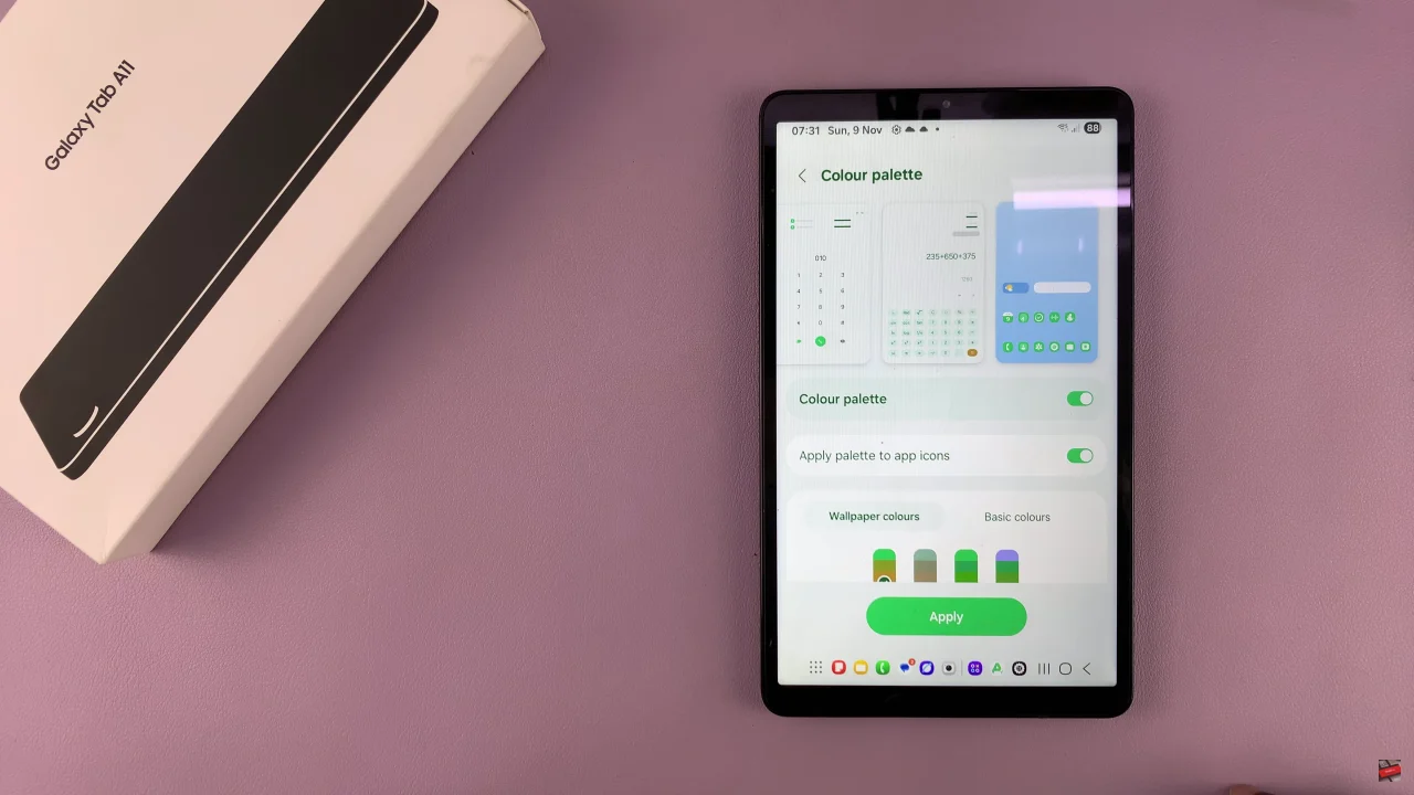 How To Change Icon Colors On Samsung Galaxy Tab A11