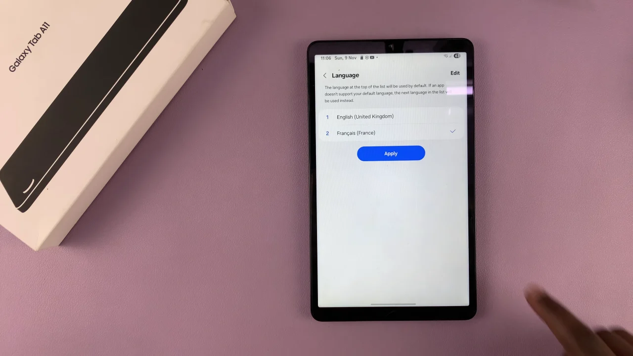 How To Change Language On Samsung Galaxy Tab A11