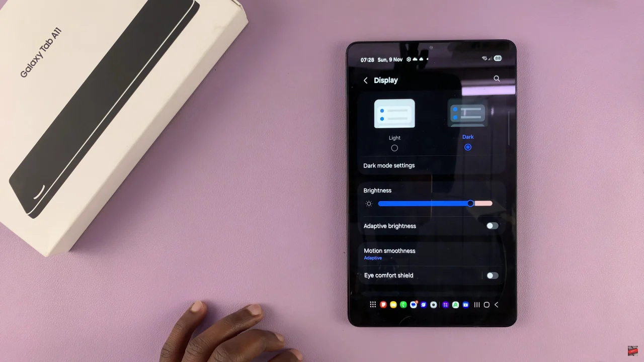 How To Enable Dark Mode On Samsung Galaxy Tab A11