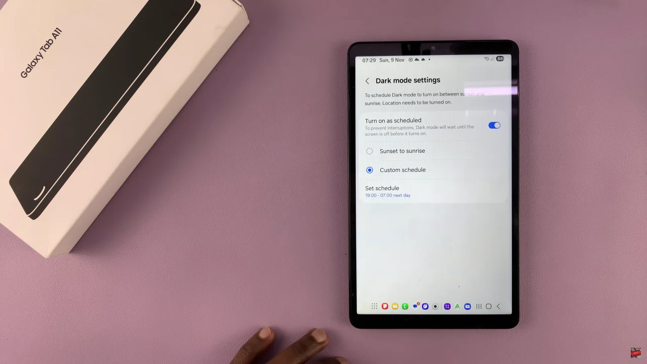 How To Enable Dark Mode On Samsung Galaxy Tab A11