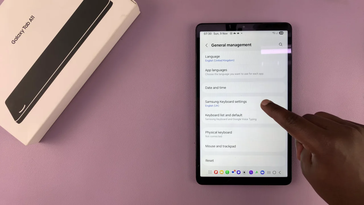 How To Open Keyboard Settings On Samsung Galaxy Tab A11