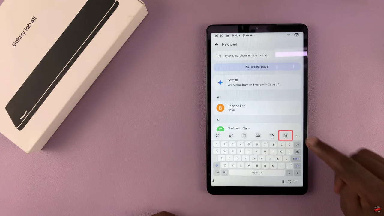 How To Open Keyboard Settings On Samsung Galaxy Tab A11