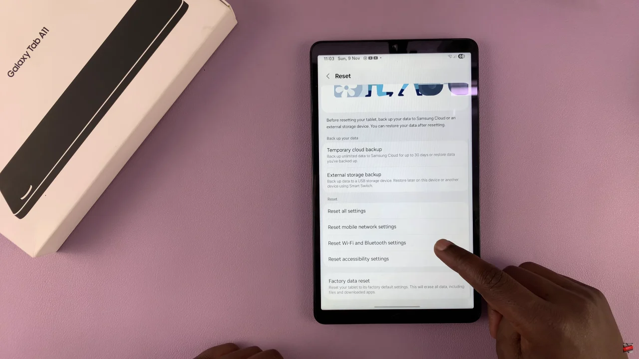 How To Reset WIFI Settings On Samsung Galaxy Tab A11