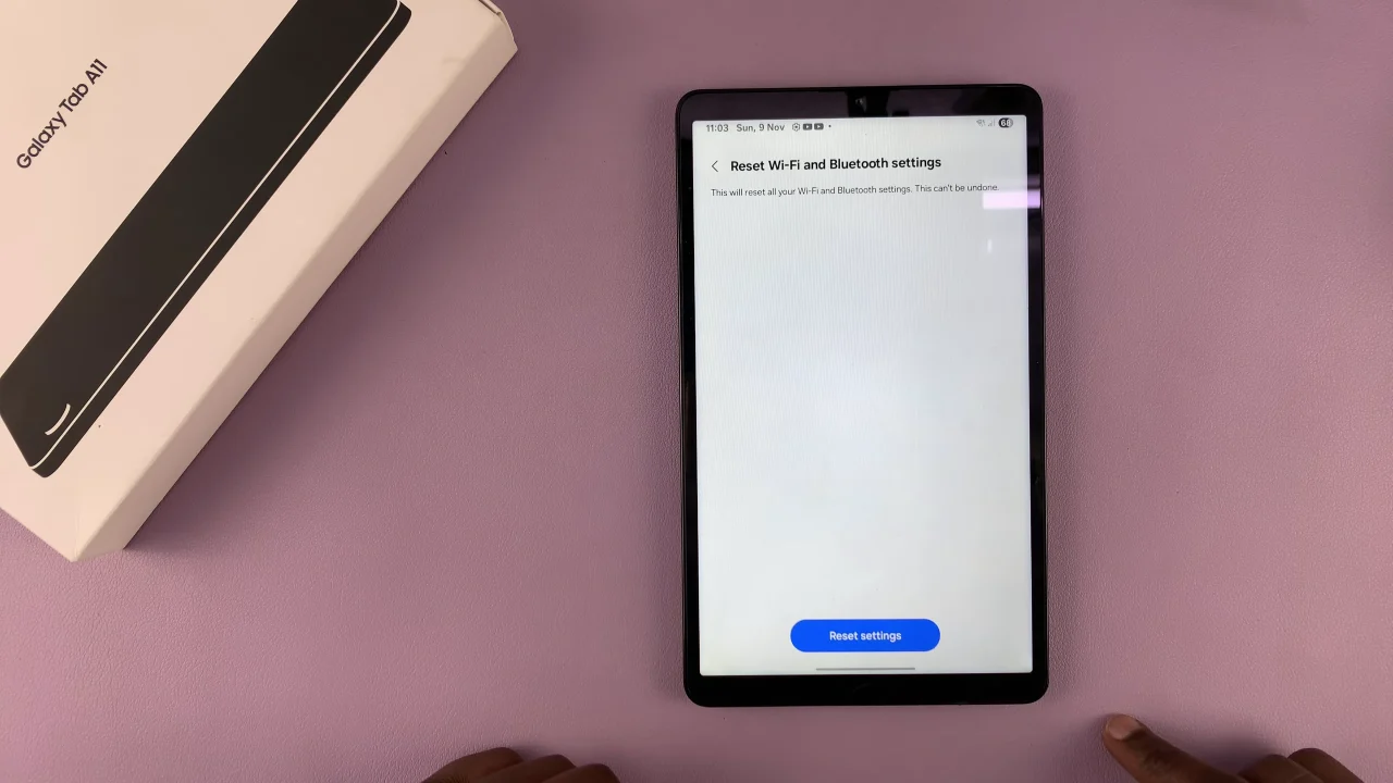 How To Reset WIFI Settings On Samsung Galaxy Tab A11