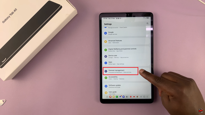 Factory Reset Samsung Galaxy Tab A11