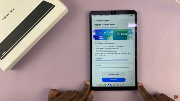 Update Samsung Galaxy Tab A11
