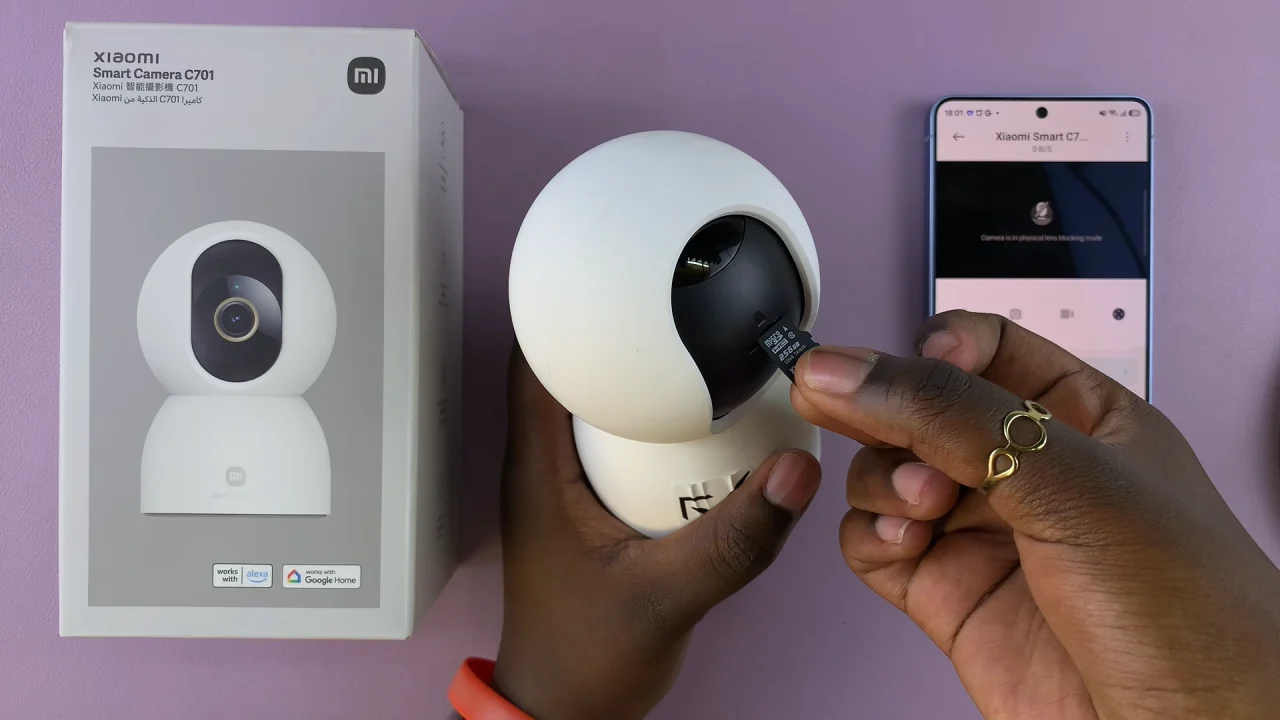 How To Insert MicroSD Card In Xiaomi Smart Camera C701