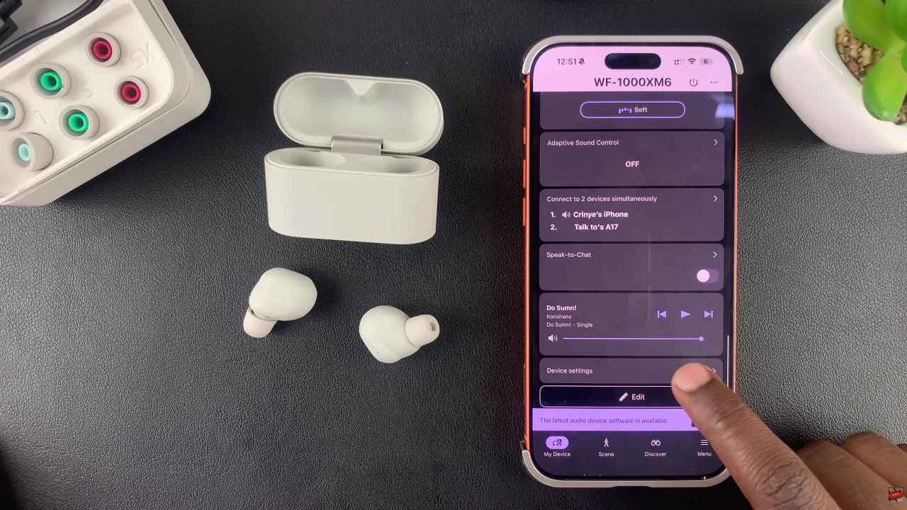 How To Mute Microphone During Calls On Sony WF-1000XM6
