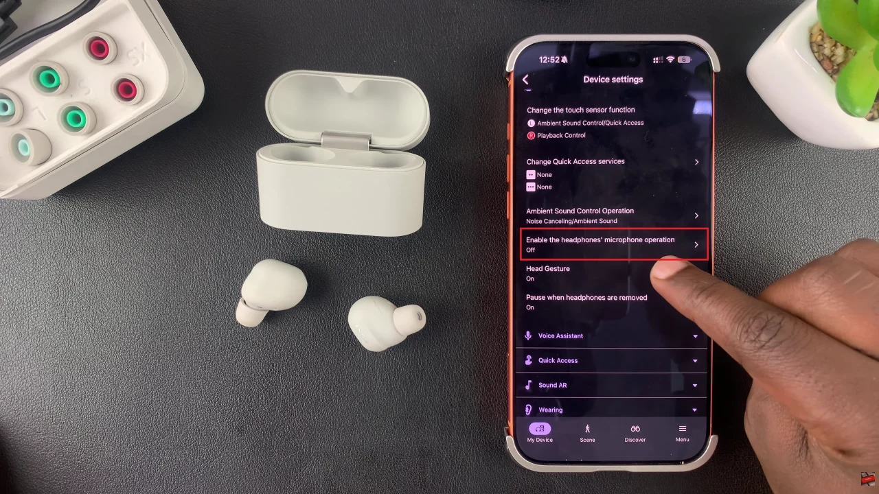 How To Mute Microphone During Calls On Sony WF-1000XM6