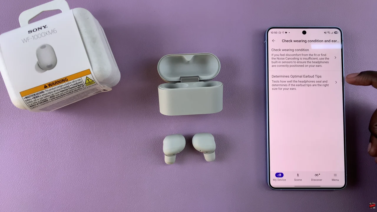 How To Perform Earbud Fit Test On Sony WF-1000XM6