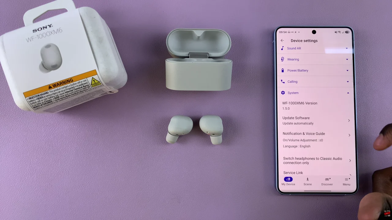 How To Automatically Update Sony WF-1000XM6 Earbuds