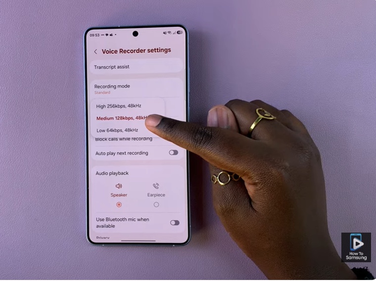 How To Change Voice Recording Quality On Samsung Galaxy S26 Ultra