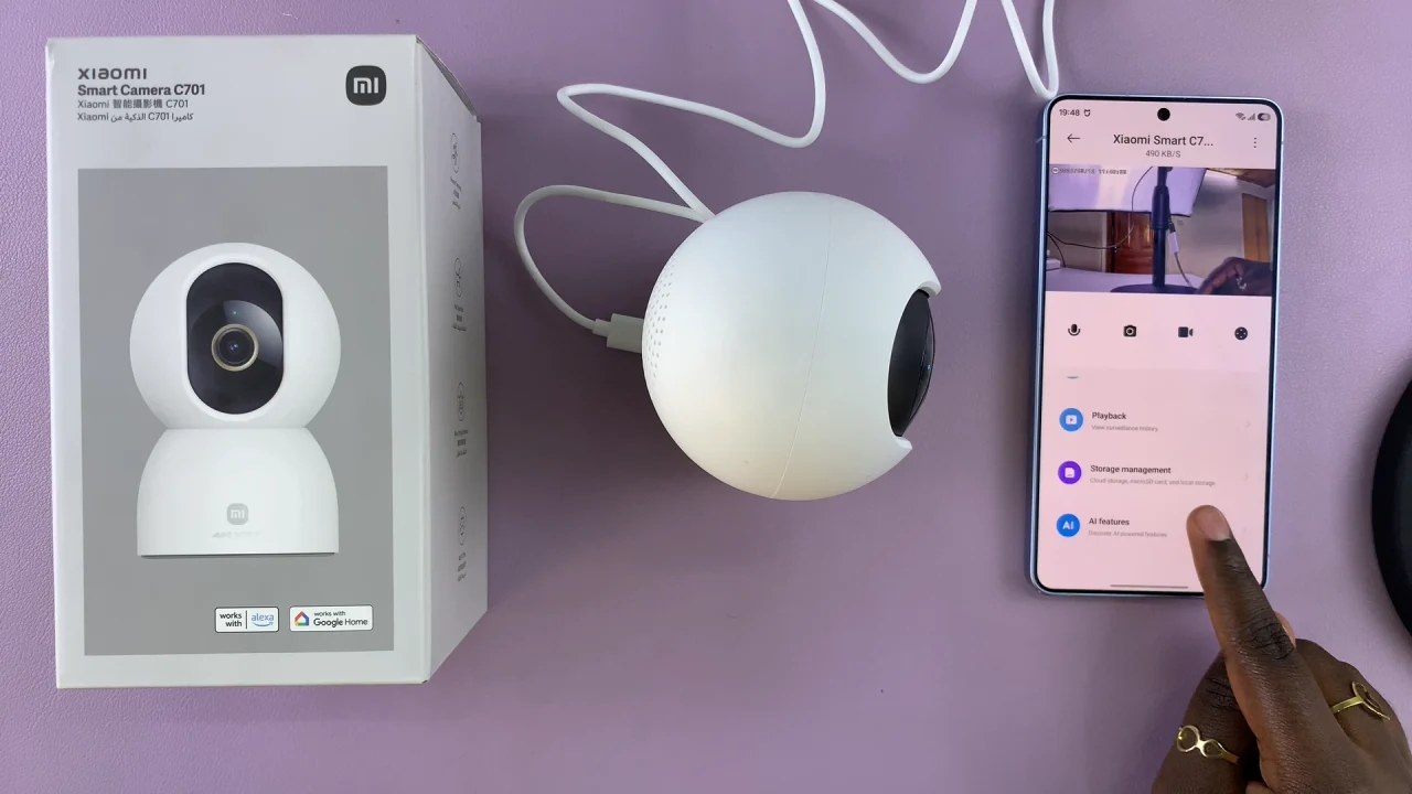 Xiaomi Smart Camera C701 Menu