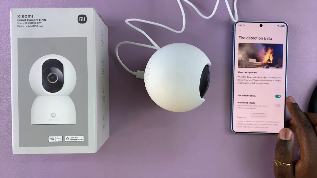 Enable Fire Detection On Xiaomi Smart Camera C701