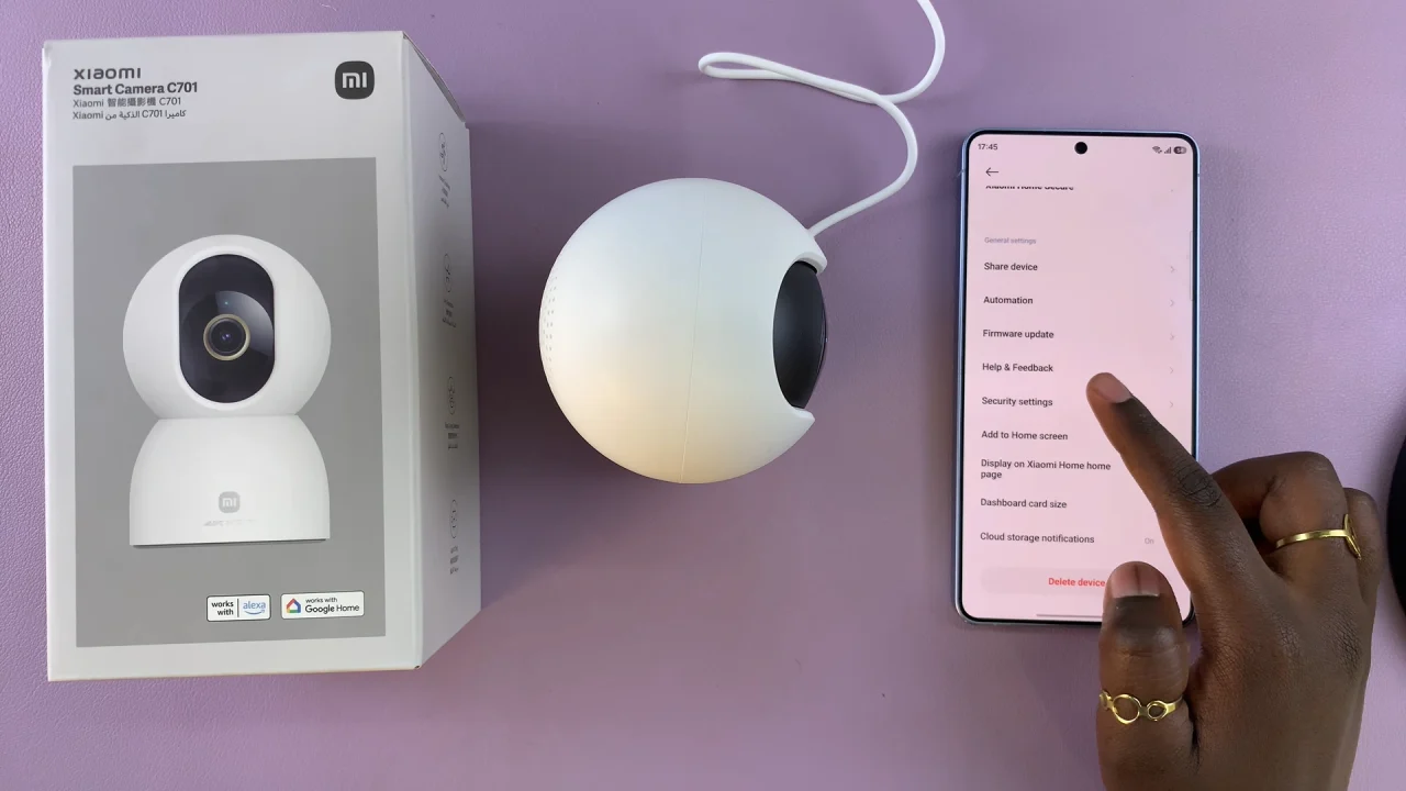 Xiaomi Smart Camera C701 Security Settings