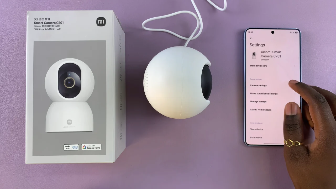 Camera Settings On Xiaomi Smart Camera C701