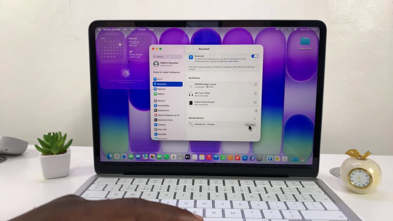 How To Connect AirPods To MacBook Neo